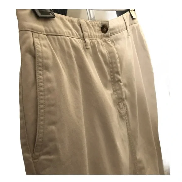 🛍️ 3/$40 Eddie Bauer Skirt Straight Chino Skirt Plus Size 14 Petite - Picture 5 of 5